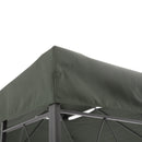 Copertura per Gazebo  a 2 Livelli  con Cinghie e 10 Fori di Drenaggio 4x3m in Poliestere Grigio Scuro-8