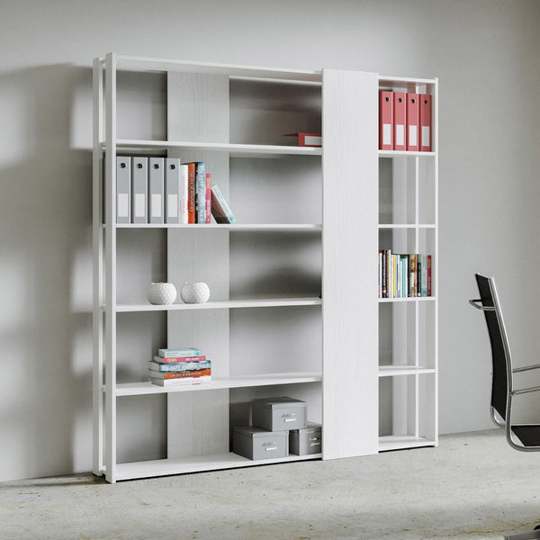 Libreria Moderna 5 Ripiani 178x36x204 cm in nobilitato Bianco prezzo