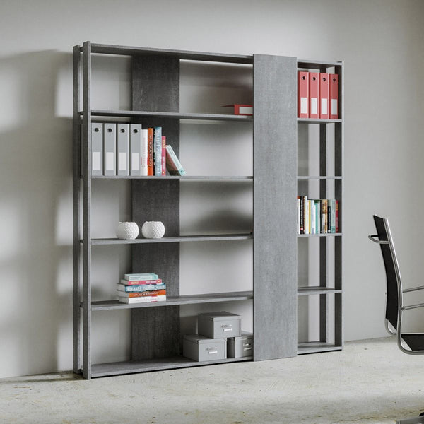 Libreria Moderna 5 Ripiani 178x36x204 cm in nobilitato Grigio acquista