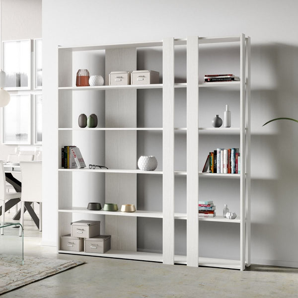 Libreria Moderna 5 Ripiani 178x36x204 cm in nobilitato Bianco acquista