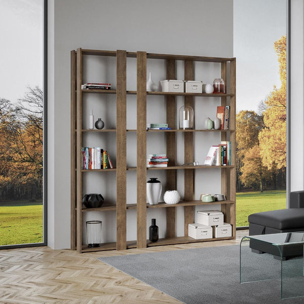 prezzo Libreria Moderna 5 Ripiani 178x36x204 cm in nobilitato Marrone