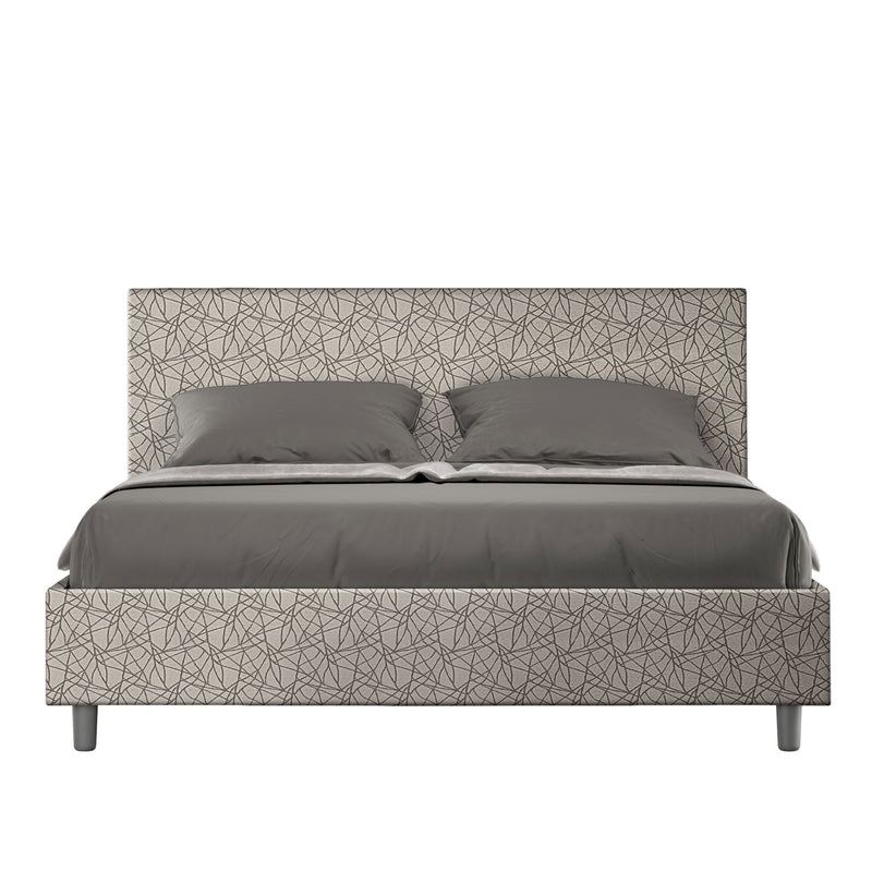 Letto Matrimoniale Adele Era 02 Grigio Varie Misure-1