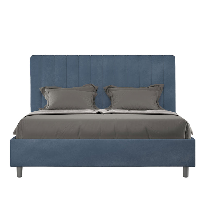 Letto Matrimoniale Agueda Blu Varie Misure-1