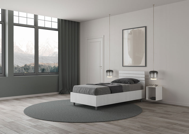 Letto Singolo Testata Dritta Ankel Bianco Frassino Varie Misure – acquista  su Giordano Shop