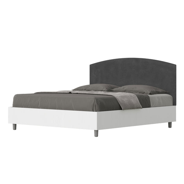 sconto Letto Matrimoniale Antilia Grigio Varie Misure