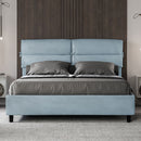 Letto Matrimoniale Nandy Azzurro Varie Misure-2