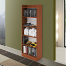 Libreria Alessia 64x29x180H cm noce antico-1