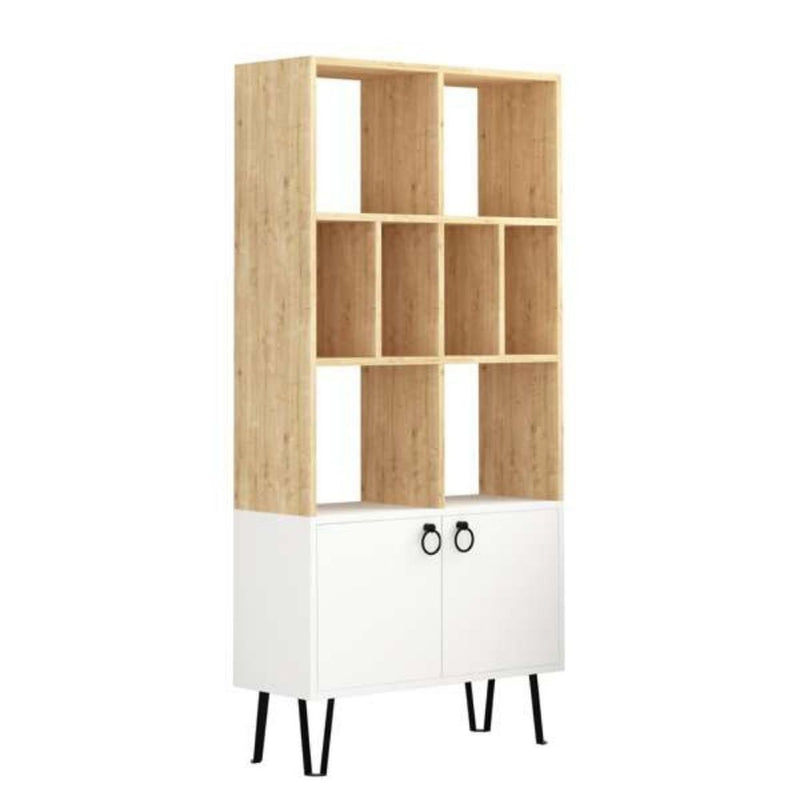 Libreria Bene 80x30x166 cm con ante rovere bianco – acquista su Giordano  Shop