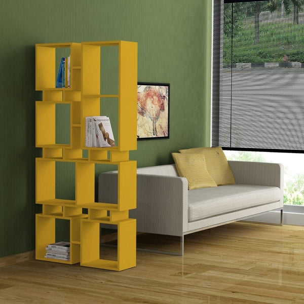 Libreria bifacciale 79x166,5 cm Rail mostarda acquista