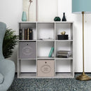 Libreria divisorio 107x33x107 cm beton grigio cemento-2