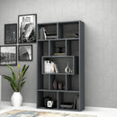 Libreria Face  90x30x170 cm grigio cemento-1