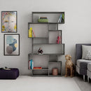 Libreria orizzontale bifacciale 96x25,5x168,5 cm cemento-1