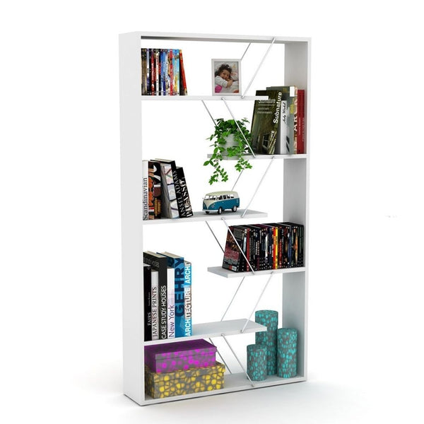 Libreria Tars bianca 84x24x157H cm acquista