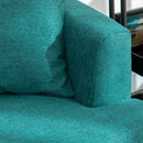 Divano 2 Posti 160x87x87 cm  in Tessuto  Verde-7