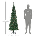 Albero di Natale H195 cm 556 Rami con Pigne Decorative Verde-3