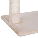 Torre Tiragraffi per Gatti 50x36x70 cm in Legno e Peluche Beige-7