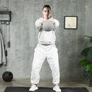 Kettlebell per Allenamento 8 Kg in PVC e Sabbia Metallica Grigio-2