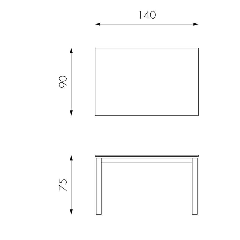 Tavolo Allungabile 140/220x90x75 cm in Metallo con Top Ceramica su Vetro Grigio-6