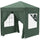 Gazebo Pieghevole 2x2m in Metallo e Poliestere Verde