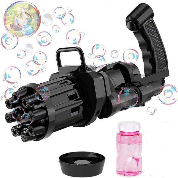 Pistola Bolle di Sapone Automatica Ba Batterie Bubble Gun Nero online