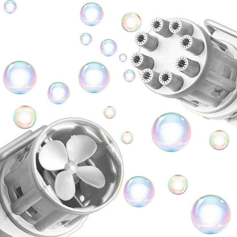 Pistola Bolle di Sapone Automatica Ba Batterie Bubble Gun Grigio – acquista  su Giordano Shop