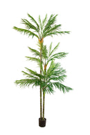 Pianta Artificiale Areca Palm a 3 Diramazioni con Vaso H 270 cm-1