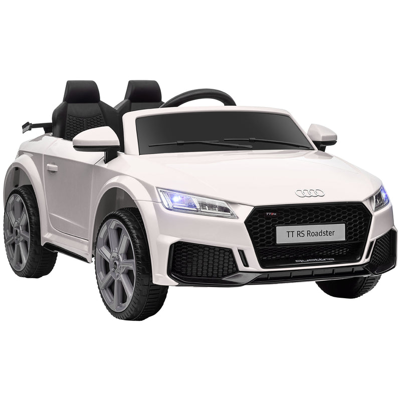 Macchina Elettrica per Bambini 12V con Licenza Audi TT Bianco-9