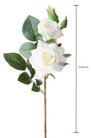 Set 8 Rose Artificiali Real Touch per 4 38 cm -2