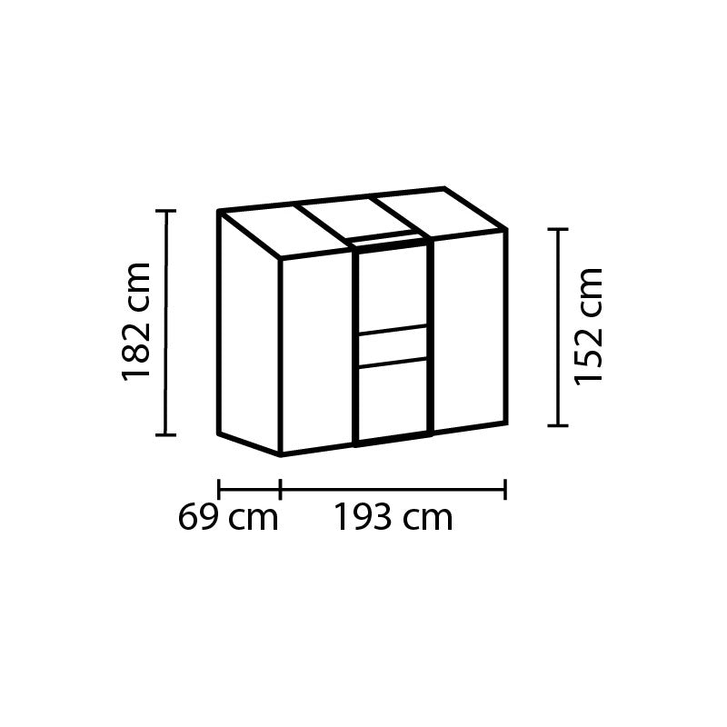 Portavaso a colonna con base quadrata alto 90 cm in polietilene bianco  trasparente