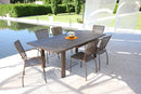 Tavolo da Giardino Allungabile 220/300x110x76 cm in Acciaio RD Italia Helios XL Antracite-3