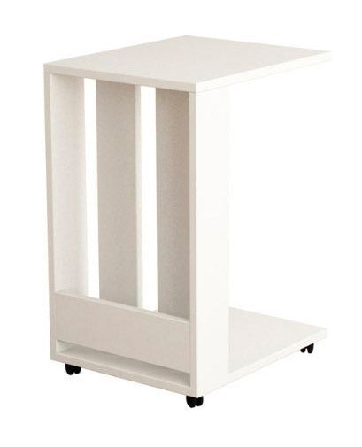 online Tavolino da divano 37x45x67 cm Edi porta pc e riviste bianco