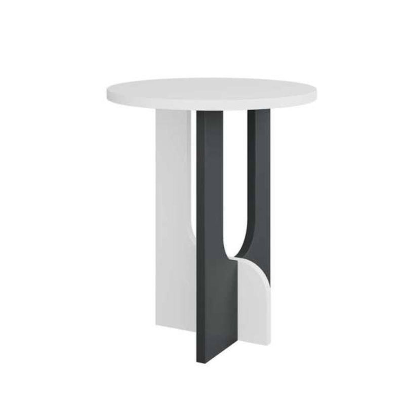 Tavolino da Soggiorno 40x40x47 cm in MDF Luna Bianco e Antracite – acquista  su Giordano Shop