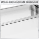 Pensilina Tettoia Moderna 122x89x24 cm in Policarbonato Alluminio e PP Trasparente-7