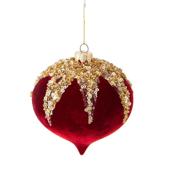 Set 4 Onion Velvet con Strass Ø10 cm Oro prezzo