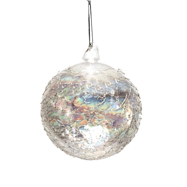 prezzo Set 8 Palline Decorative per Albero di Natale Iridescente Ø10 cm Clear