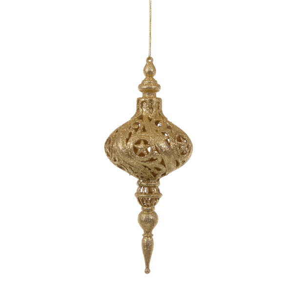 acquista Set 12 Palline Decorative per Albero di Natale con Punta H19,8 cm Oro