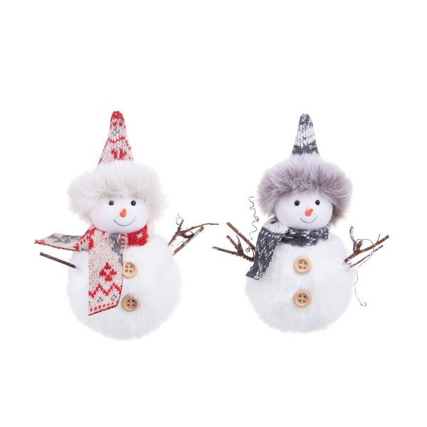 Set 12 Pupazzi Neve con Sciarpa H12 cm sconto