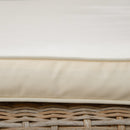 Cuscino per Lettino Prendisole da Giardino 188x53x8 cm in Poliestere Bianco Crema-8