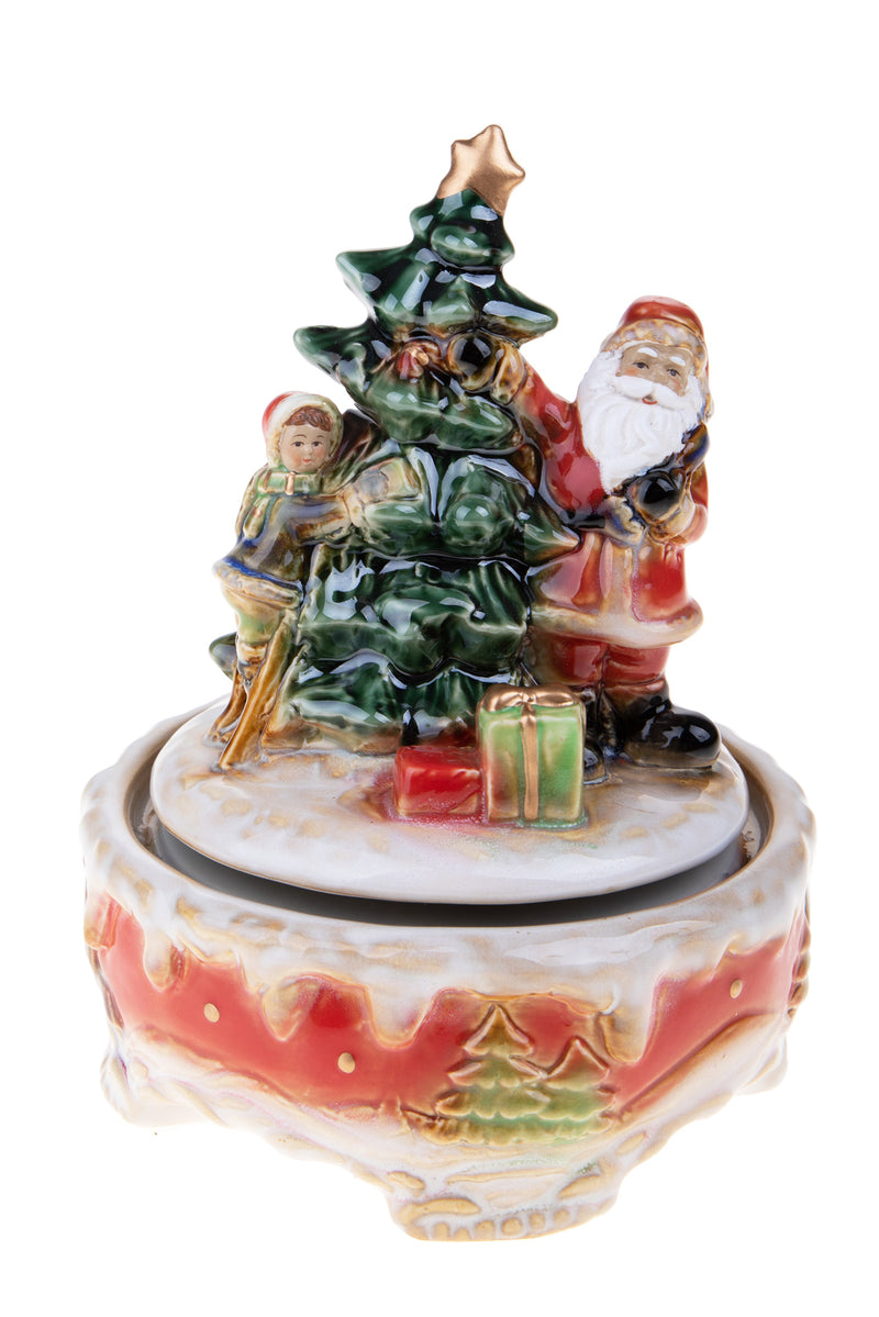 Carillon con Babbo e Albero 20 cm -4