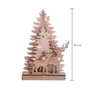 Albero di Natale Abeti con Renne e 15 Luci Led H51 cm in Legno-2