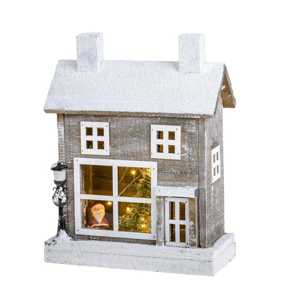 Casina con Luci H32 cm in Legno e Plastica acquista