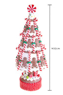 Albero Ginger Bread H32 cm Rosso-2