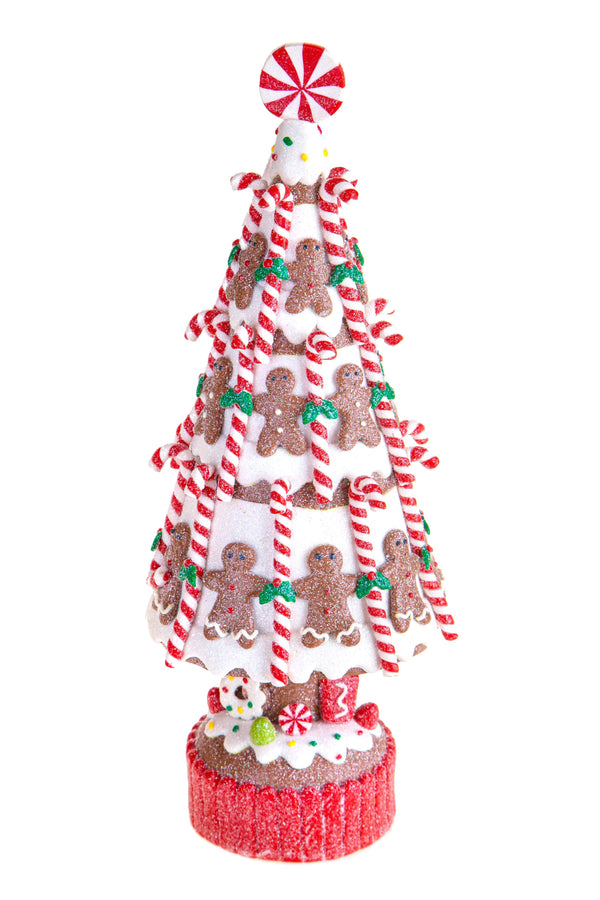 sconto Albero Ginger Bread H32 cm Rosso