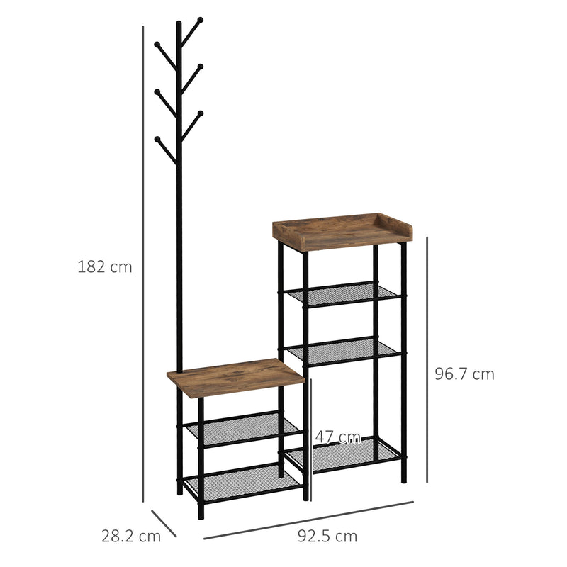 Mobile Ingresso con Scarpiera Bassa 60x28x120 cm in Truciolato e